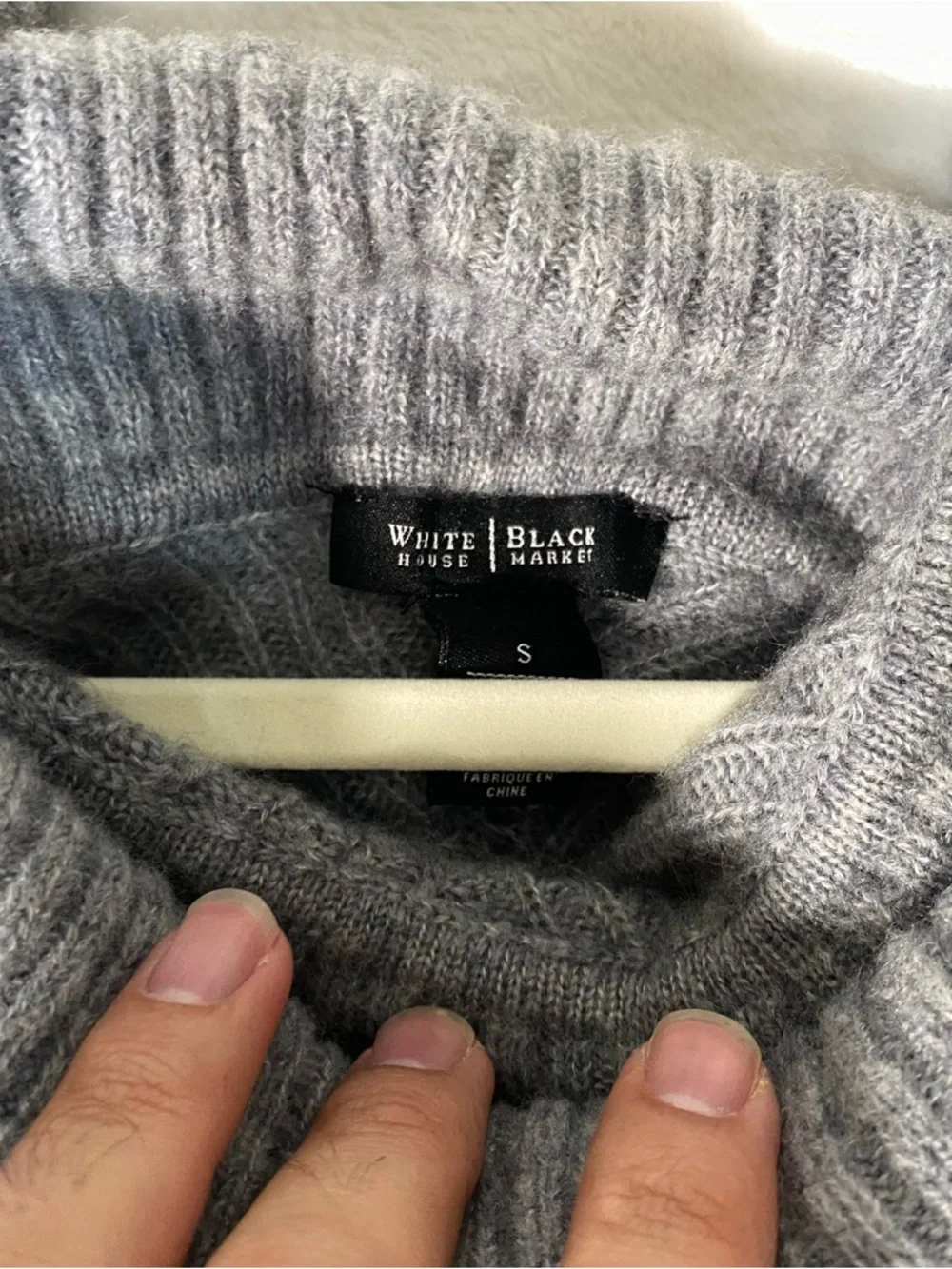 White House Black Market soft gray